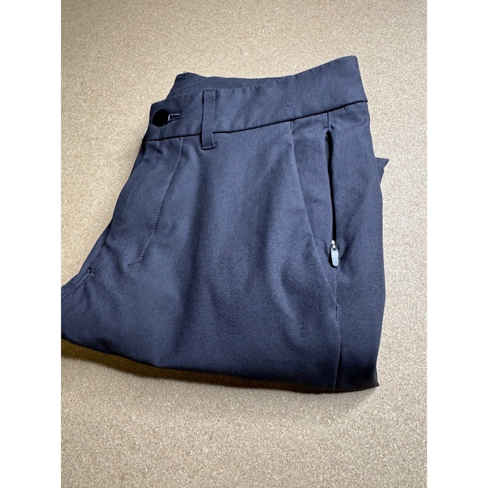 Lululemon Commission Slim Fit Pants Mens 28 Navy Blue Chino Trousers 27 Inseam
